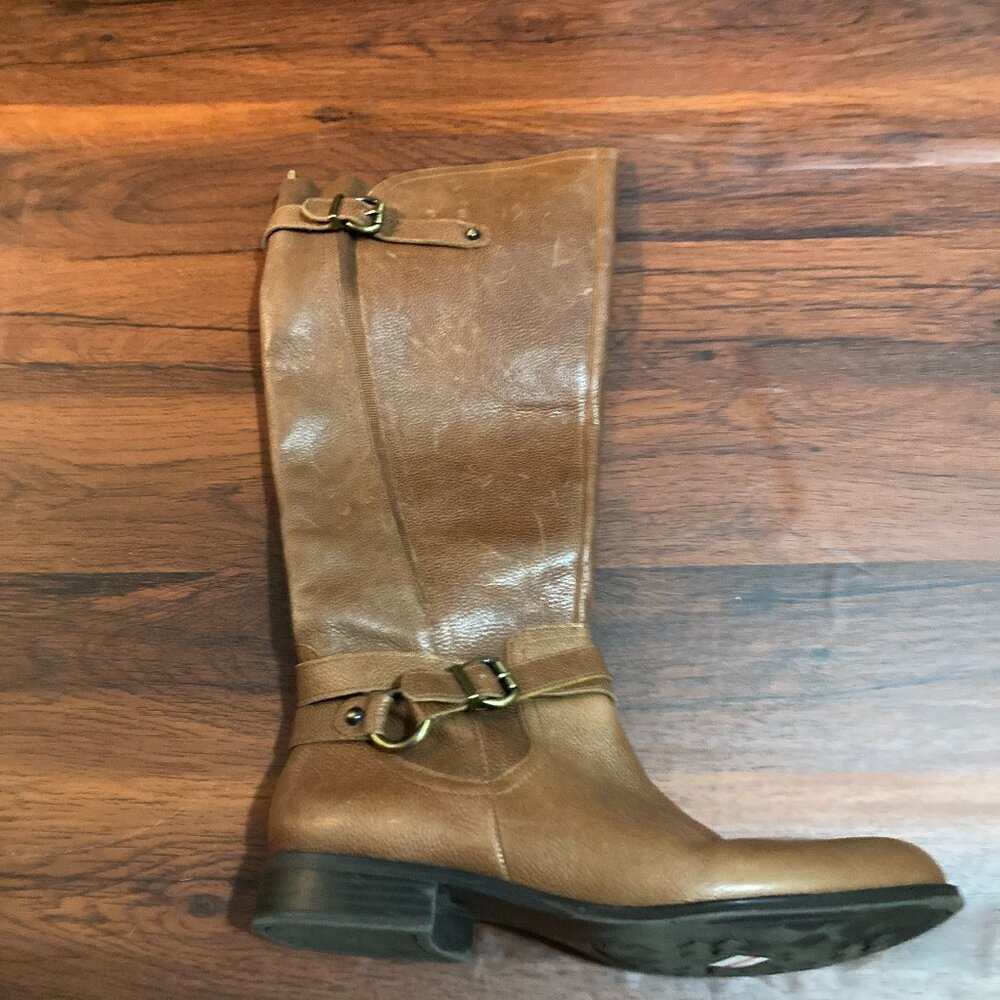 Naturalizer Riding Boots Womens 8.5 Brown Comfort Fall Chic Core Preppy Cowgirl